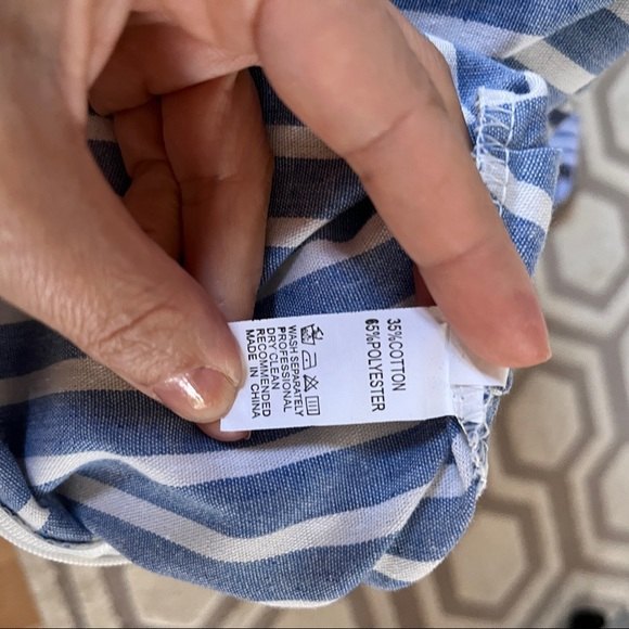 Garlani Eleg Striped Jumpsuit Wide Leg in Blue S - Picture 7 of 11